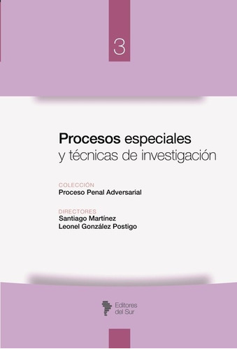 Procesos Especiales Y Técnicas De Investigación