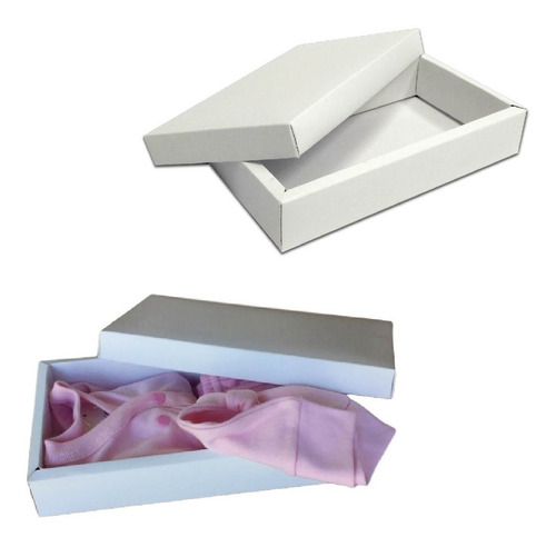 Caja Para Pintar De Cartulina Tx 300 Grpackaging Express - Moda Ajuar Base Y Tapa Pack X 50 Unidades