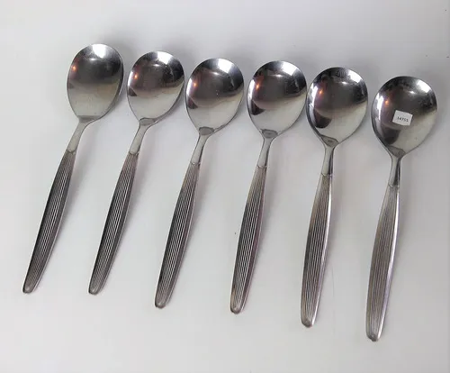 comprar Antigo Cj 6 Talheres Colheres Inox Meridional 14755 Rrdeco