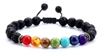 Comprar Pulsera Budista 7 Chakras Piedra Volcanica Yoga Tibetano Zen