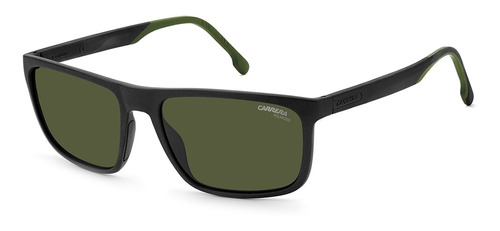 Gafas de sol solar Carrera 8047/s Rx Able, polarizadas, lentes negras, color verde
