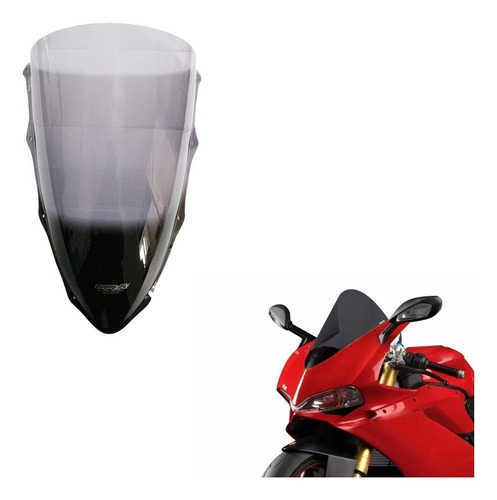 Imagem 1 de 7 de Bolha Mra Ducati 959 1299 S R Panigale 2015-2019 Fumê Smoke