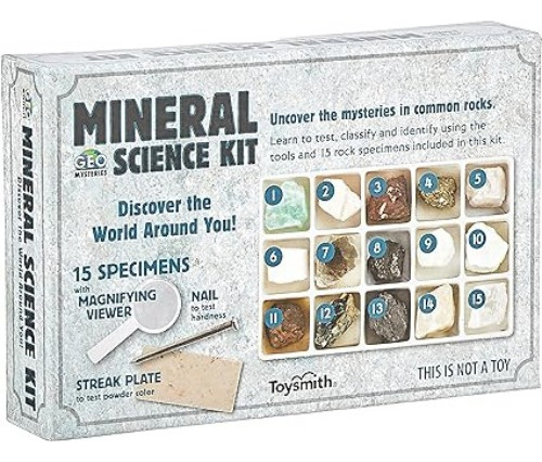 Juego Kit De Ciencia De Identificación De Minerales Toysmith