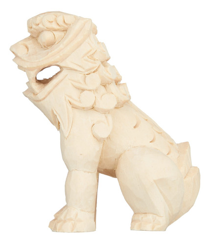 Kamidana No Sato Shinto Goods Komainu Tallado Fino, Natural,