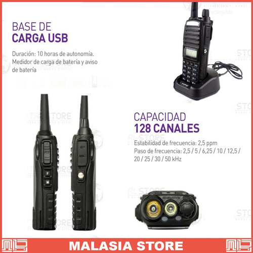 Handy Baofeng Uv82 10w Bibanda Radio Walkie Talkie Vhf - Uhf