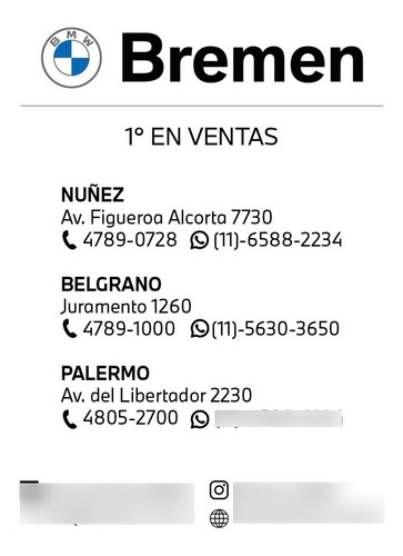 Imagen 12 de 12 de Bmw X1 2.0 Sdrive 20i Linea 2022 / Bremen Palermo