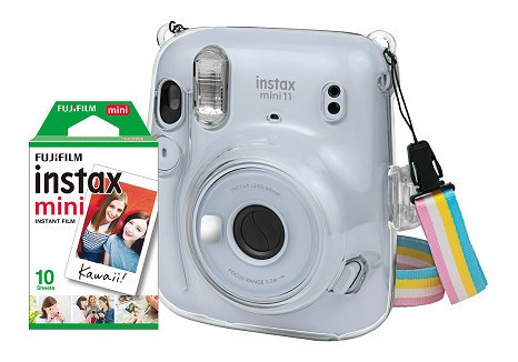 Kit Câmera Instax Mini 11 Fujifilm+ Bolsa Crystal+filme 10
