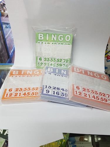 100 Cartones Bingo/bazarjameslapintana
