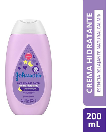 Crema Hidratante Bebé Johnson's® Antes De Dormir X 200ml