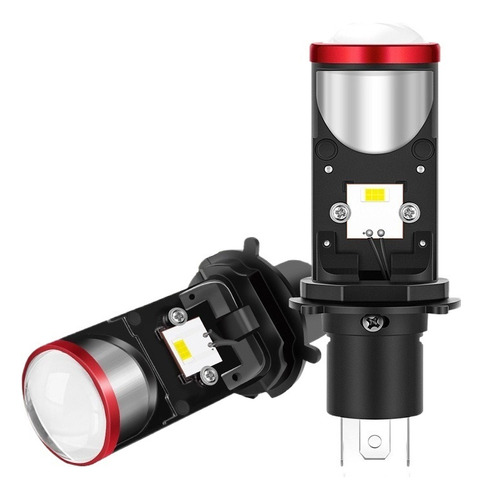 Focos Led H4 Lupa Alta Y Baja Auto Motocicleta 1 Pieza