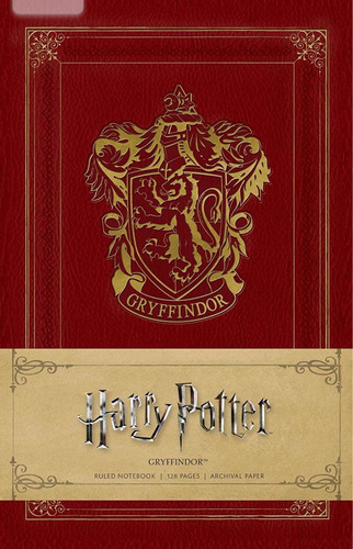 Harry Potter Libreta Cuaderno Gryffindor Simil Moleskine Nue