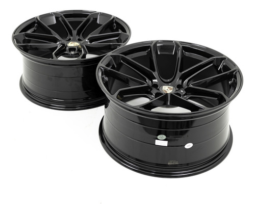 Rodas 20 Porsche Cayenne Turbo Gt 5x112 Macan Específico Cor Preto