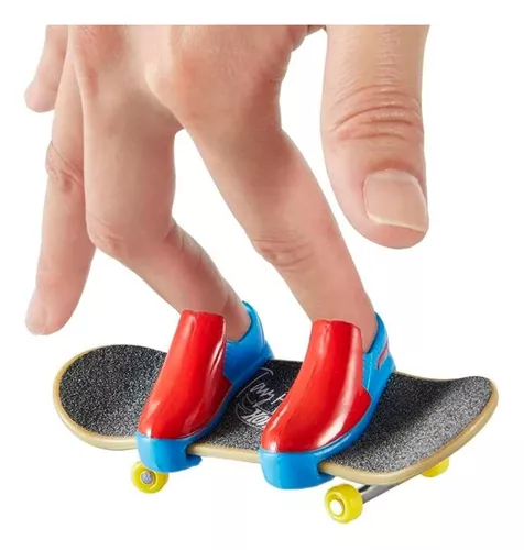 Skate De Dedo Hot Wheels Fingerboard Profissional Com Tênis