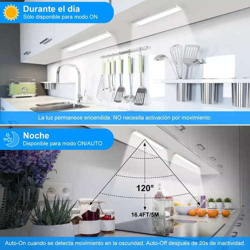 Con Sensor Movimiento Luz De Led Clóset Usb 2 Piezas
