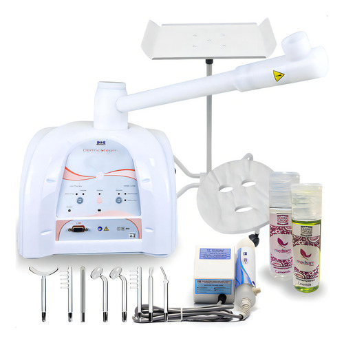 Dermosteam + Suporte + Alta Frequência Com 8 Eletrodos 220v
