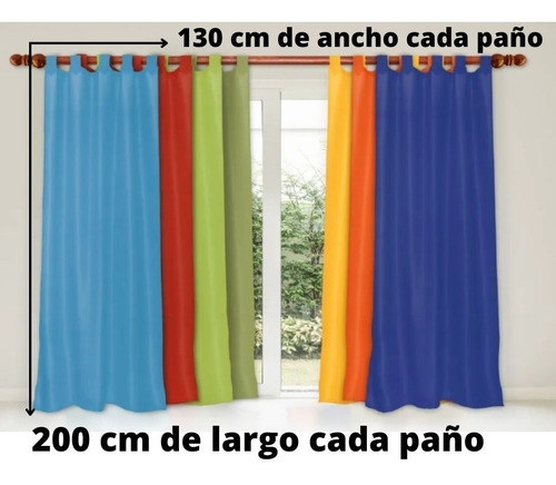 Imagen 2 de 8 de Juego De Cortina Tropical Mecanico C/presillas 150x210 !!