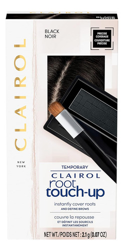 Corrector temporal en polvo Clairol Root Touchup, negro