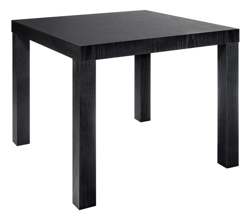 Mesa Lateral Minimalista Moderna Sala Mainstays Negra Color Negro