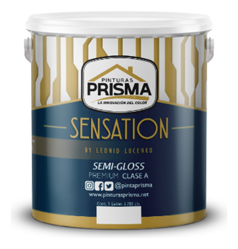 Pintura Plata Satinado Clase A Galon Sensation Prisma