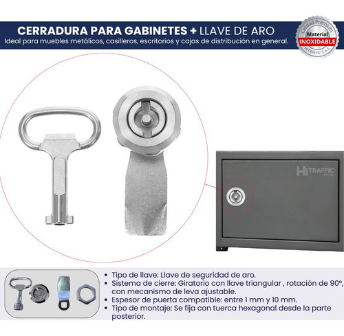 Chapa Genérica - Para Gabinetes Y Muebles Metálicos