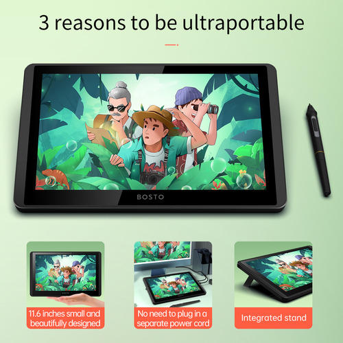 Gráficos Con Función De Tableta Gráfica Con Tilt Bosto Lcd 1