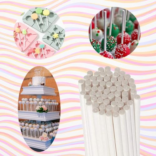 Kit Para Tartas, 100 Palitos Para Tartas, 100 Bolsas Para Ta