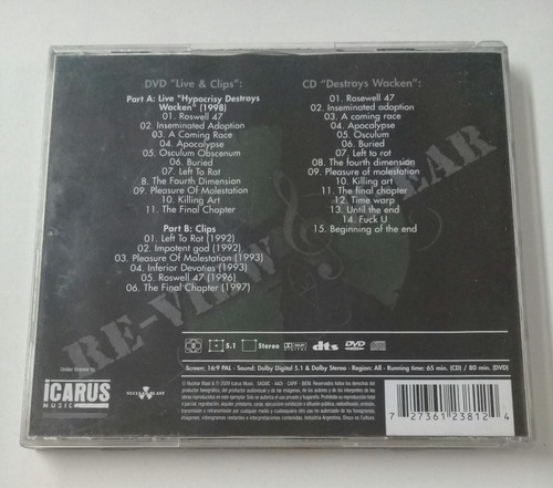 Hypocrisy Hypocrisy Destroys Wacken 2 X Cd