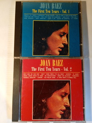 Cd Joan Báez The First Ten Years Vol 1 Y Vol 2 1971