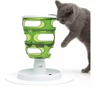 Comedero Food Tree Catit 2.0 Para Gatos Blanco Y Verde Color Unico