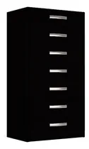 Comprar Comodas Cajoneras 7 Cajones Dormitorio Tabaco 078 Color Negro
