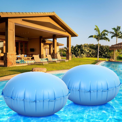 2 Piezas Almohadas De Aire Piscina Sobre Cubierta De Pi...