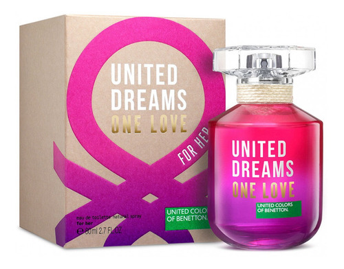 Benetton One Love For Her 80ml Edt Spray