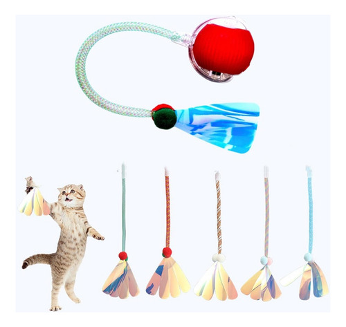 Bola De Brinquedo Interativa Para Gatos, Brinquedo Vermelho