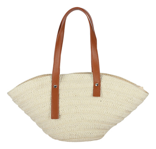 Bolso De Playa Summer Shell, Moderno, Casual, Tejido A Mano