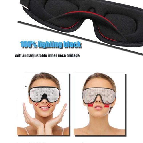 Eye Cover, Correa Para Dormir Con Los Ojos Vendados, 3d, Via