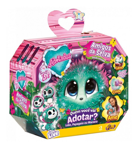 Brinquedo Adotados Amigos Da Selva Surpresa Fun F00250