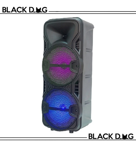 Parlante Ledstar 18w Portátil Blue Radio + Micró + Control