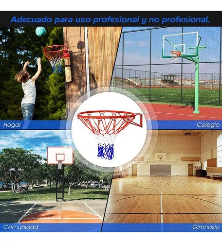 Aro Basquetbol Profesional 45 Cm Aros Basketball Aro Basket Malla Para Aro De Basketball Adkar