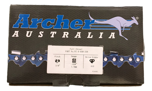 Cadena Archer 3/8 058 Rollo 7,6 M