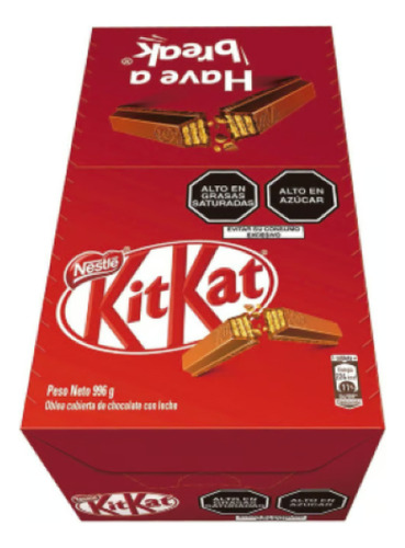 Kitkat Oblea Con Chocolate De Leche Caja 24 Unidades