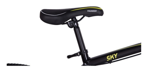 Imagen 4 de 4 de Mountain bike Thunder Sky 2.0 R29 21v frenos shimano tz50 y sunrun qd35 color negro/verde con pie de apoyo