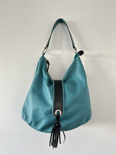 Cartera Turquesa Y Negro Turquesa (Usado)