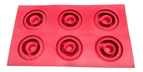 Imagem 2 de 2 de Forma De Silicone Cupcake 6 Cavidades 6,5cm