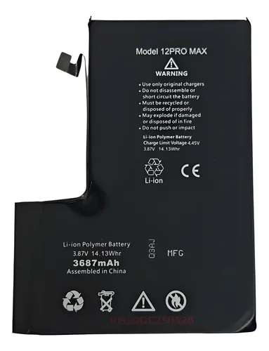 Batería Compatible iPhone 12 Pro Max Con Chip Transplantado