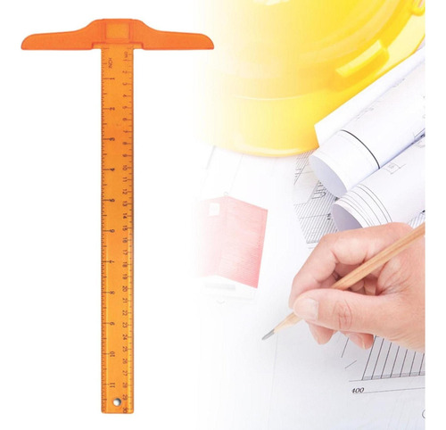 Regla En T De 30 Cm Marcado De Precisión For Trazador De