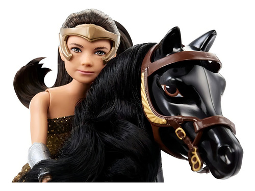 Muñeca Wonder Woman Ww84 Diana Niña Con Caballo