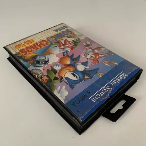 Sonic Chaos Master System na caixa com manual original