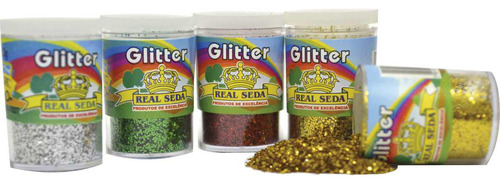 Glitter Pvc Verde Potes 3g. Pacote Com 12