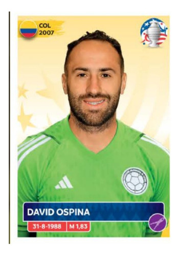 Lámina Álbum Copa América 2024 / David Ospina Col3
