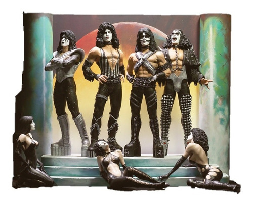 Kiss Love Gun Deluxe Box Edition Super Stage Figures